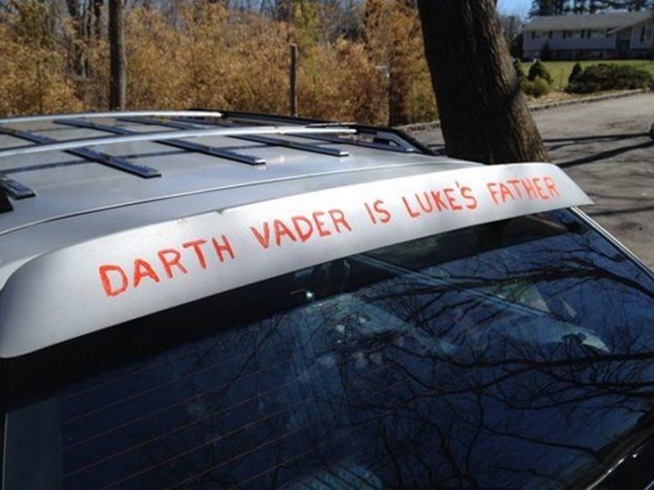 "Darth Vader is Luke's father."