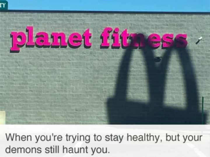 "When you're trying to stay healthy, but your demons still haunt you."
