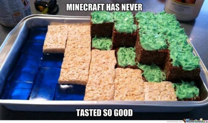 "Minecraft has never tasted so good."