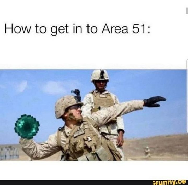"How to get into Area 51:"