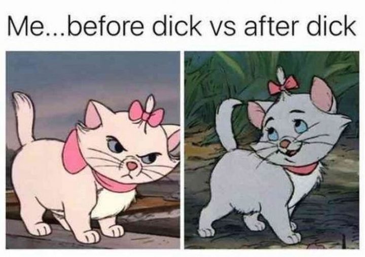 "Me...Before [censored] vs. After [censored]."