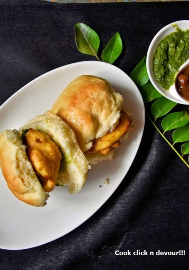 35 Indian Appetizer Recipes - Vada Pav (Vada Pao).