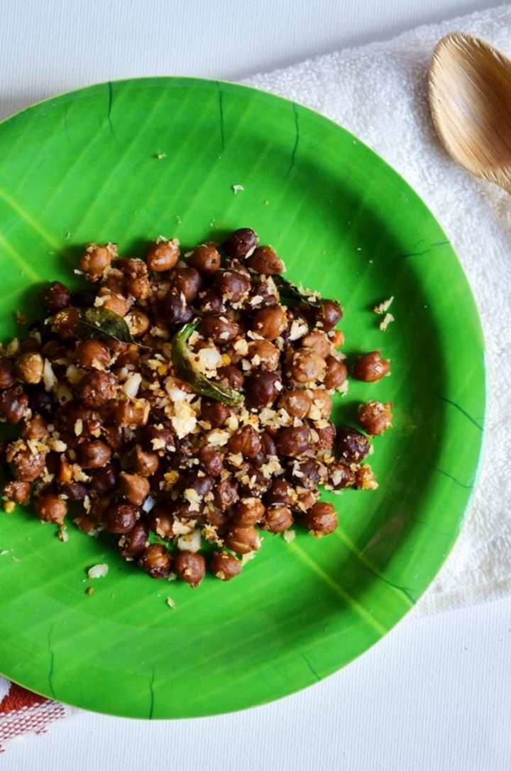 35 Indian Appetizer Recipes - Kala Channa Masala Sundal.