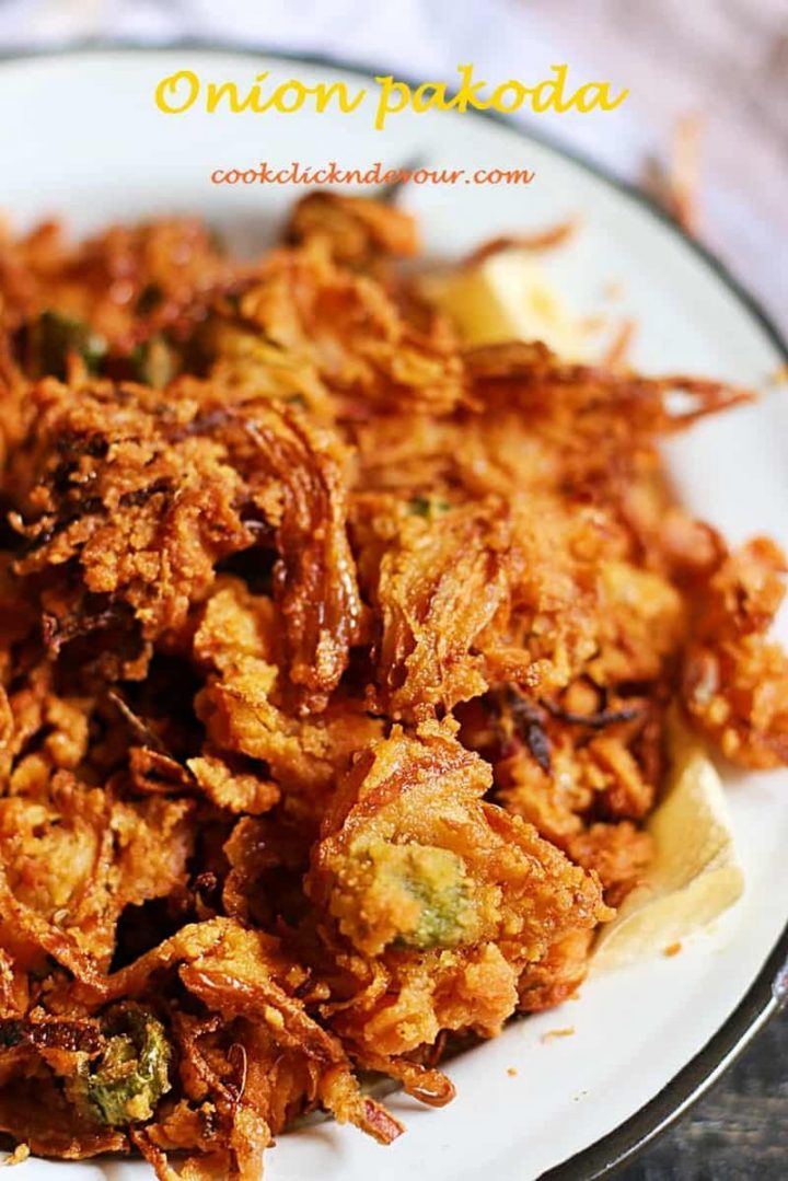 35 Indian Appetizer Recipes - Vengaya Pakoda (Onion Fritters).