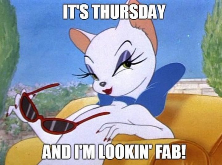 101 Thursday Memes - "It's Thursday and I'm looking fab!"