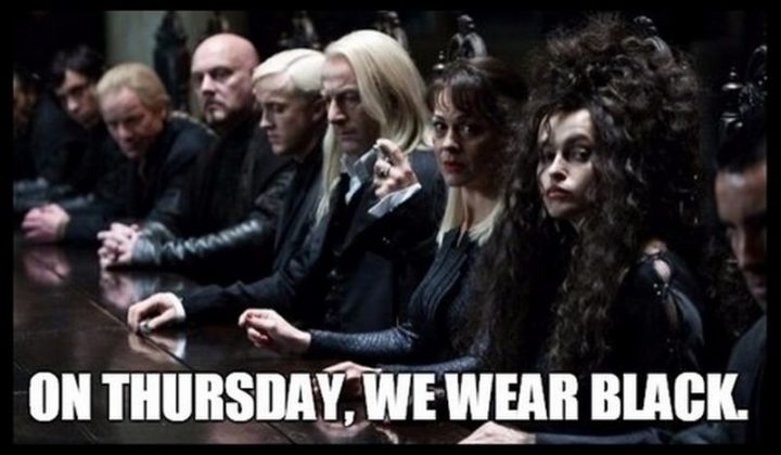 "On Thursday, we wear black."