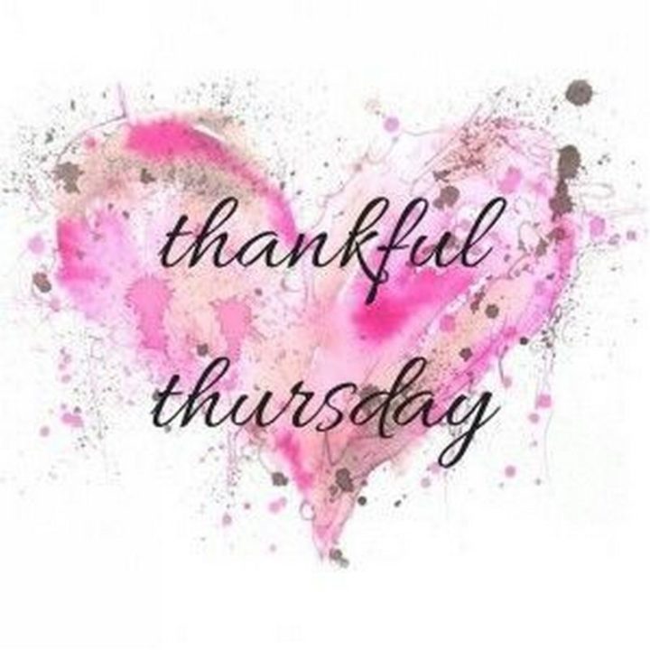 "Thankful Thursday."