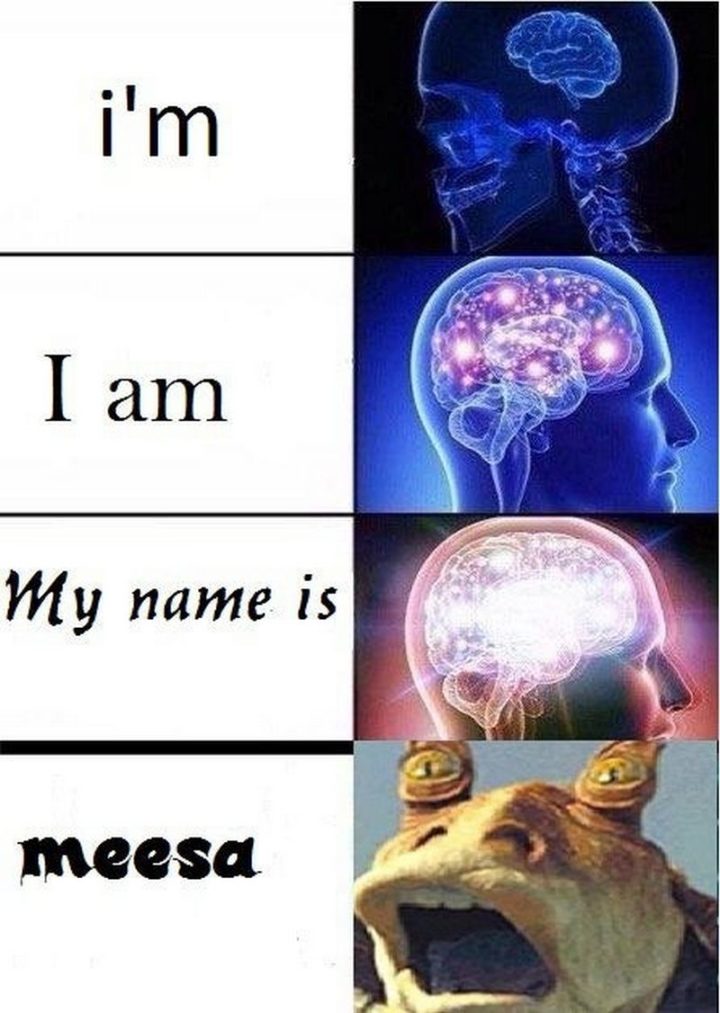 "I'm. I am. My name is. Meesa."