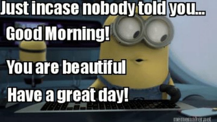 101 "Have a Great Day" Memes - "Just in case no one told you today...You are beautiful and have a great day!"