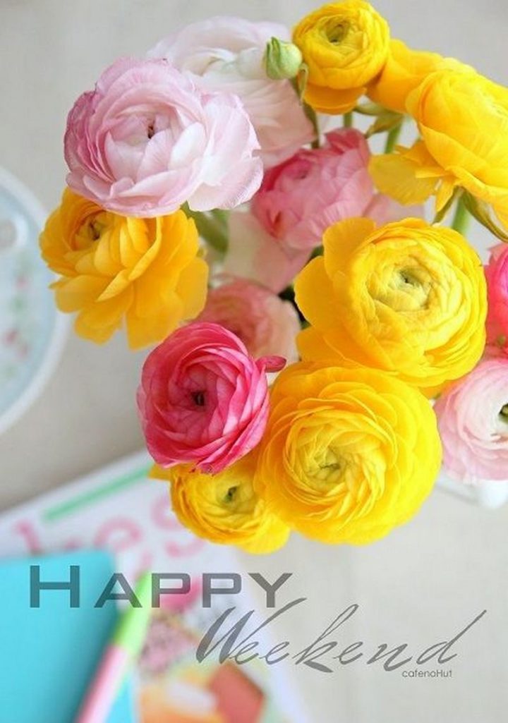 "Happy weekend."