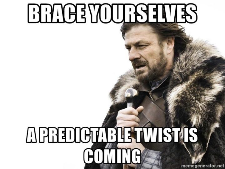 73 Funny Reading Memes - "Brace yourselves. A predictable twist is coming."