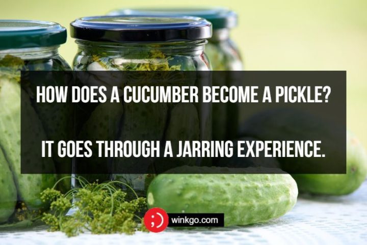 71 Two-Line Funny Jokes - How does a cucumber become a pickle? It goes through a jarring experience.