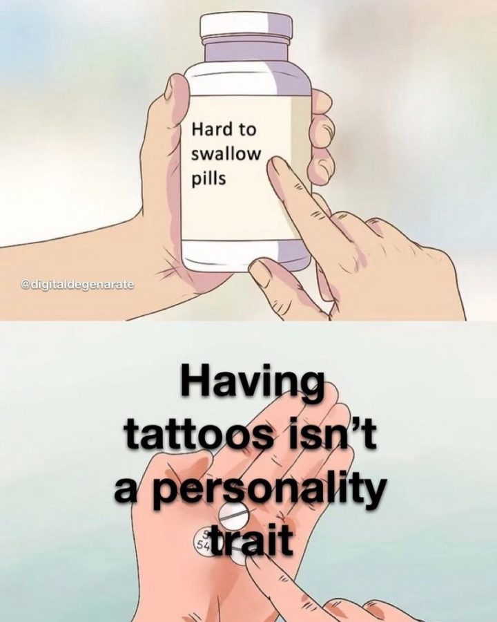 "Having tattoos isn't a personality trait."
