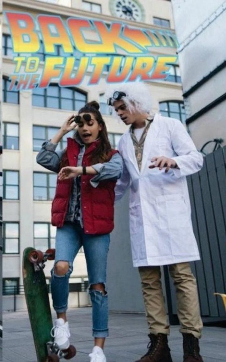 Back to the Future - DIY Marty McFly and Doc Halloween Costumes.