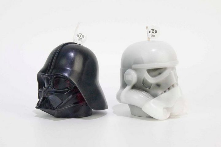 Darth Vader and Stormtrooper Candles.