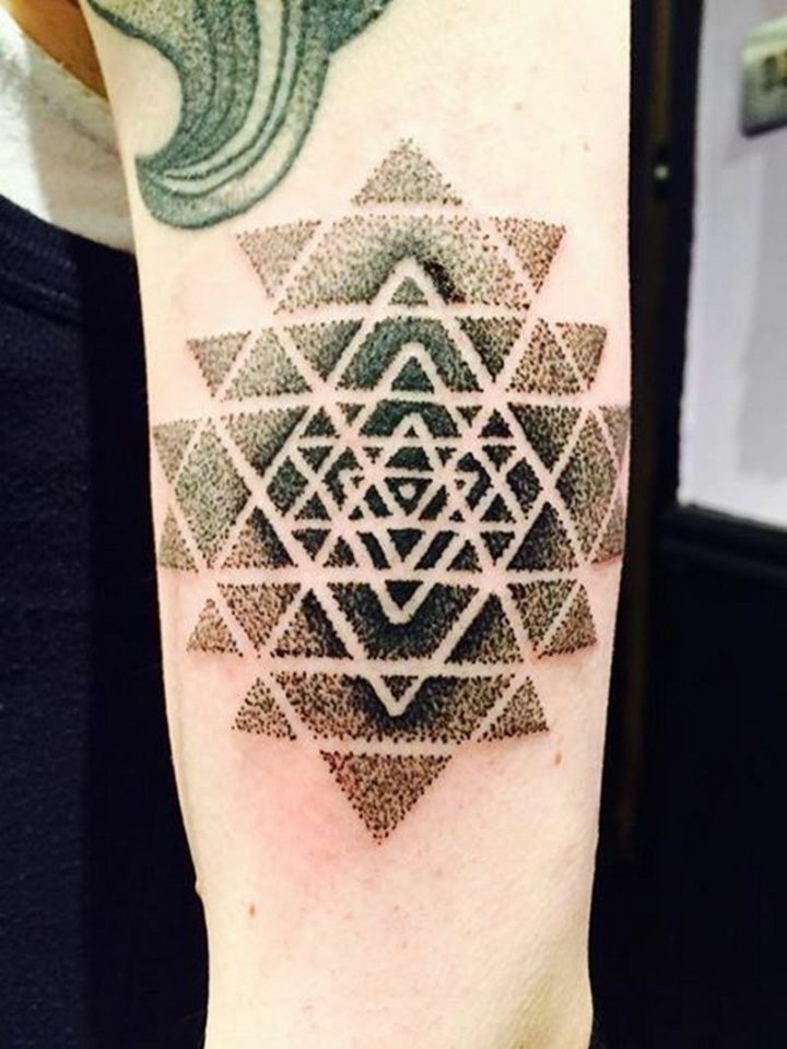 Geometric effects are what make these tattoos so unique.