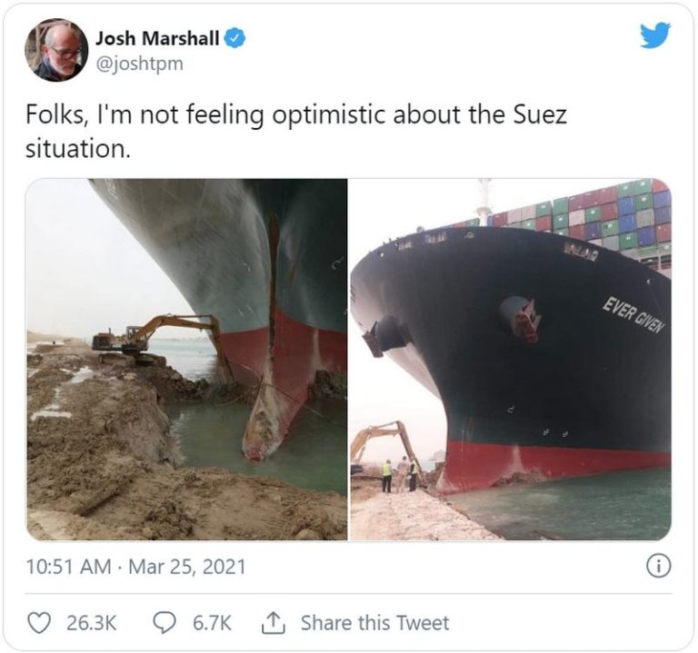 33 Funny Suez Canal Memes With a Cargo Ship Named EverGreen