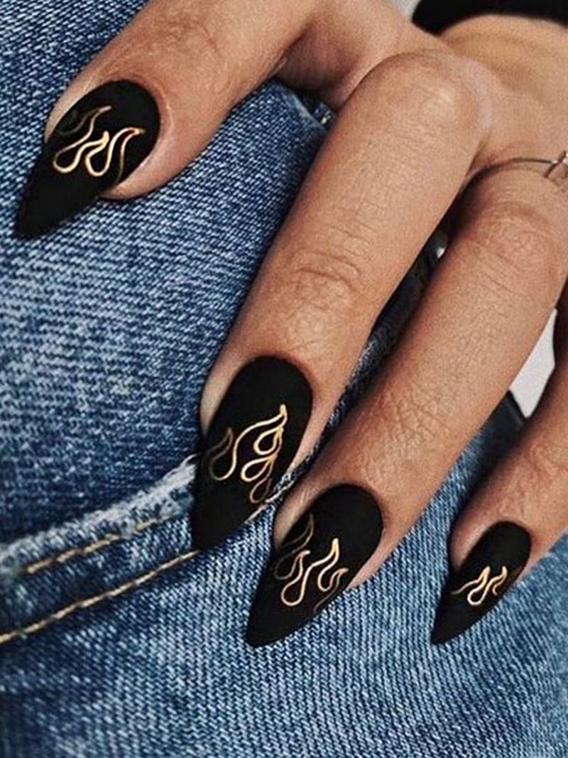 33 Classy Black Nail Art Designs That Bring Nails to a Whole New Level