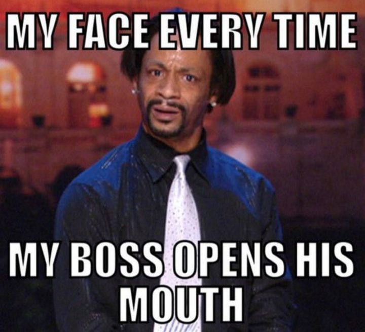 "My face every time my boss opens his mouth."