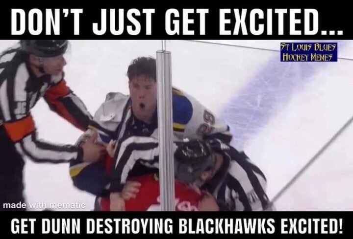 "Don't just get excited...Get Vince Dunn destroying the Chicago Blackhawks excited!"