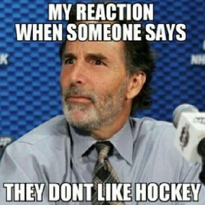 "My reaction when someone says they don't like hockey."
