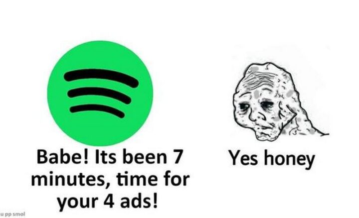 65 Stupid Memes: "Babe! It's been 7 minutes, time for your 4 ads! Yes, honey."
