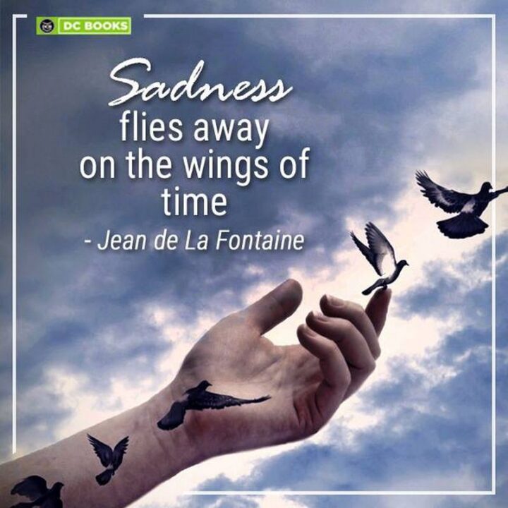 "Sadness flies away on the wings of time." - Jean de La Fontaine