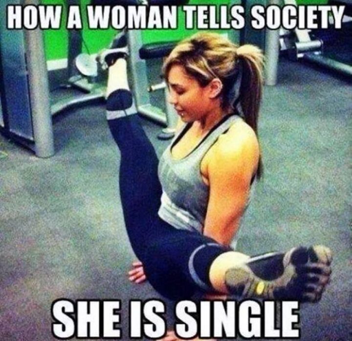 "How a woman tells society she is single."