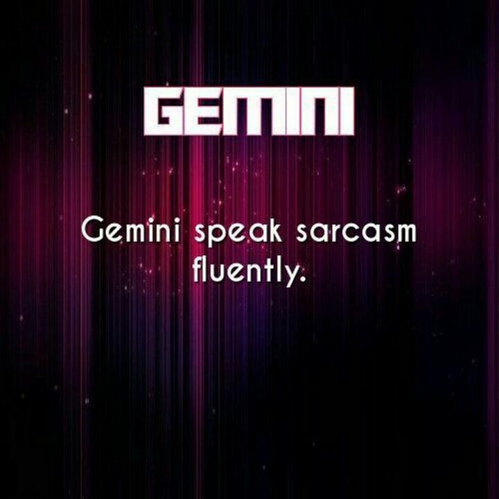 "Gemini speak sarcasm fluently."
