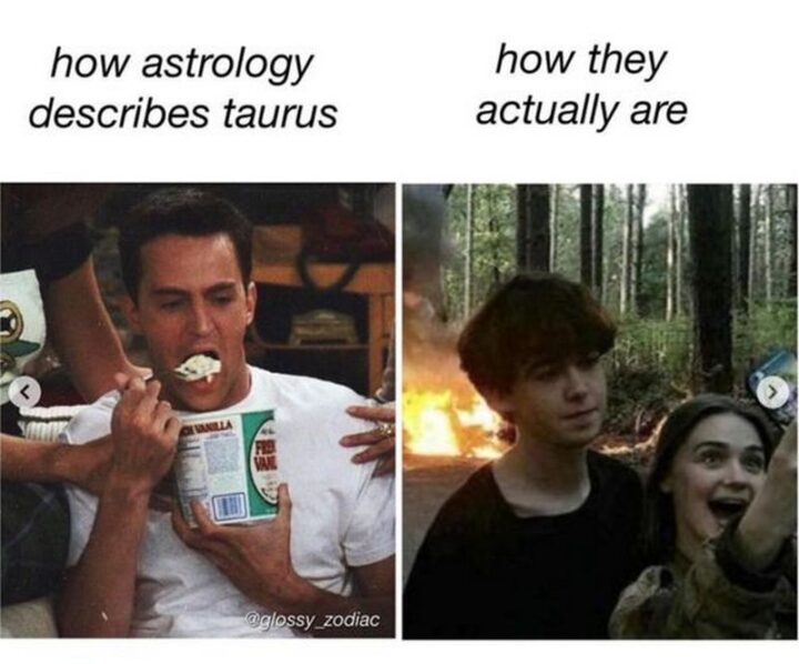 "How astrology describes Taurus VS How they actually are."