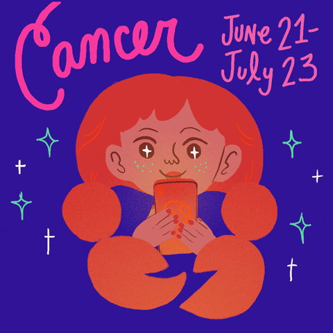 "Cancer season: June 21 - July 23."