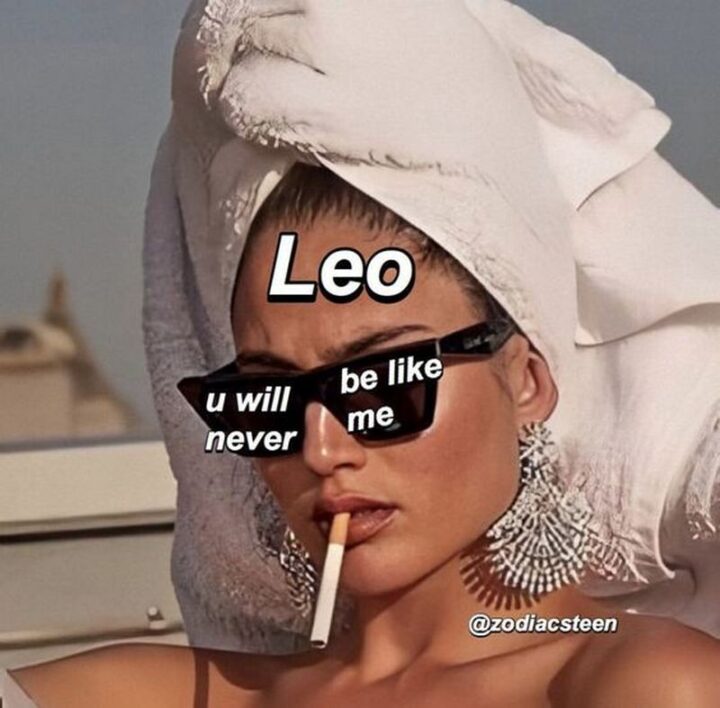 "Leo: U will never be like me."