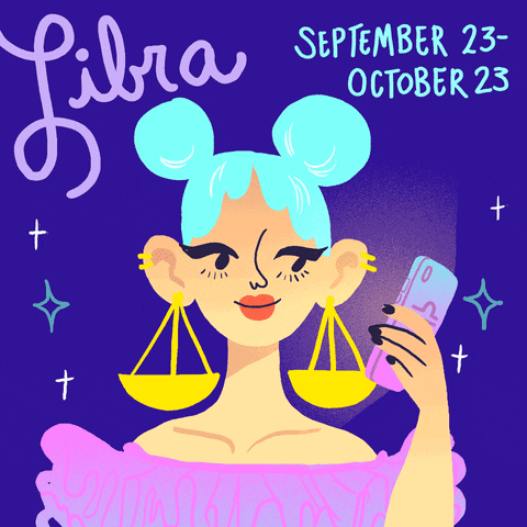 Libra zodiac season: September 23 - October 23."