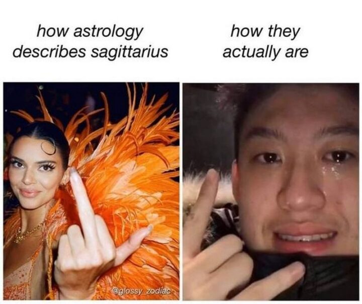 "How astrology describes Sagittarius. How they actually are."