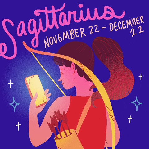 "Sagittarius season: November 22 - December 22."
