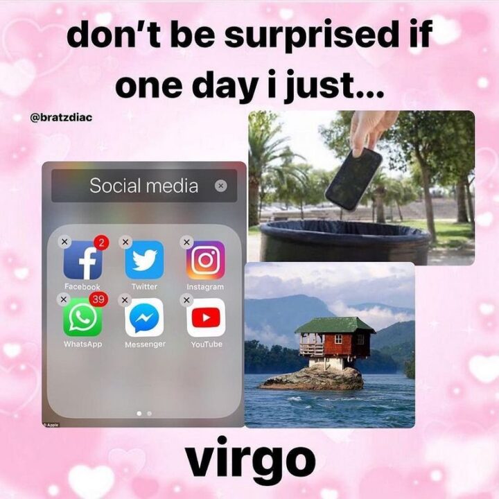 "Don't be surprised if one day I just...Virgo."