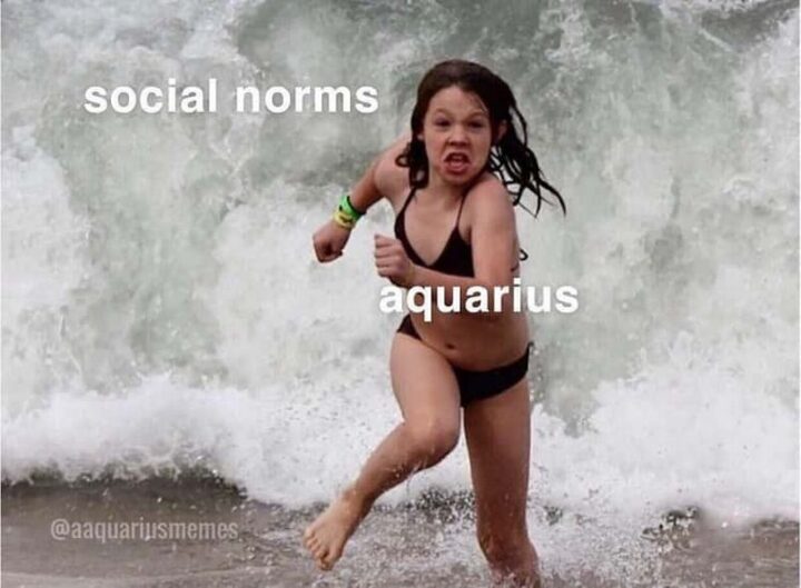 "Social norms. Aquarius."