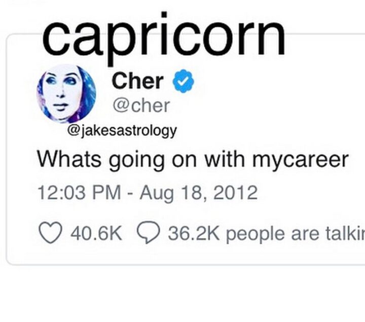 "Capricorn: What's going on with my career."