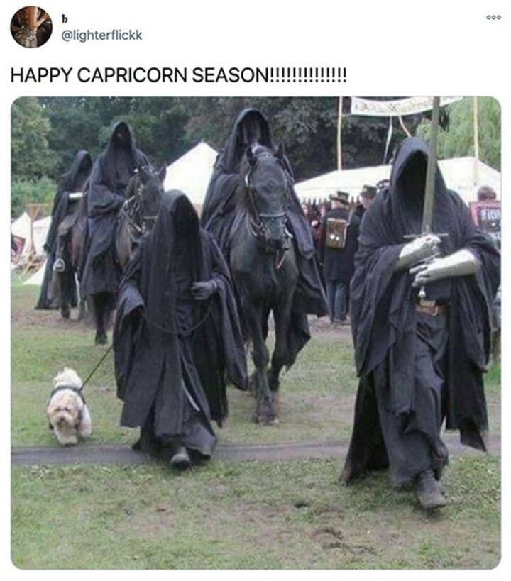 "Happy Capricorn season!"