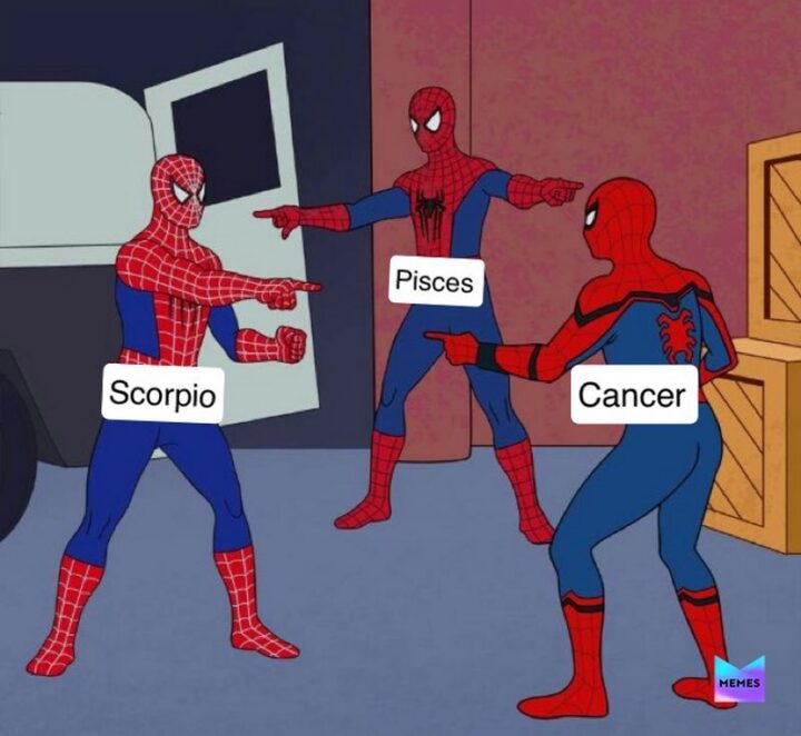 "Scorpio. Pisces. Cancer."
