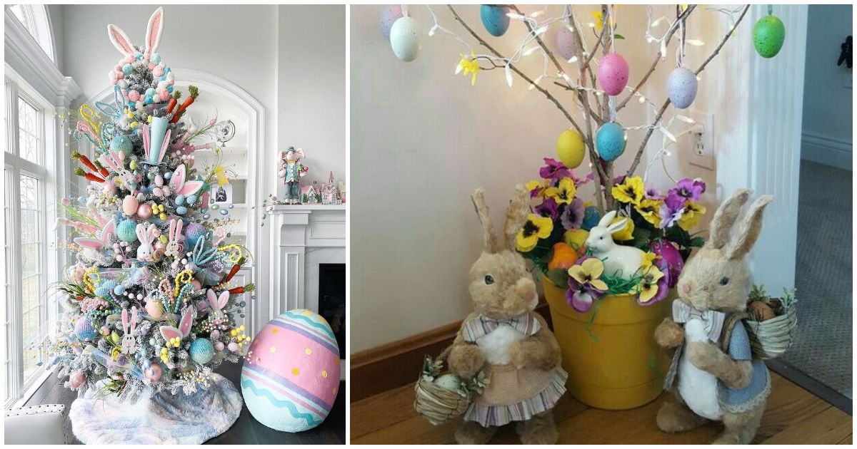 Easter Christmas Tree Decorating Ideas Featuring Cute Ornaments