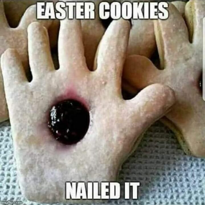 "Easter cookies. Nailed it."