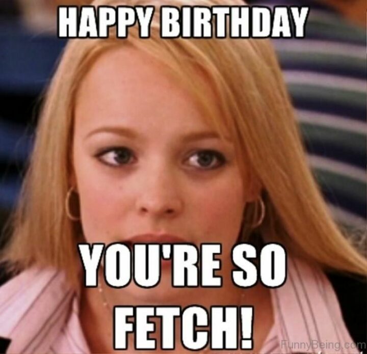 101 Inappropriate Birthday Memes - "Happy birthday. You so fetch."