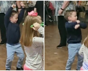 Little Boy Moves to the Beat in an Epic Dance
