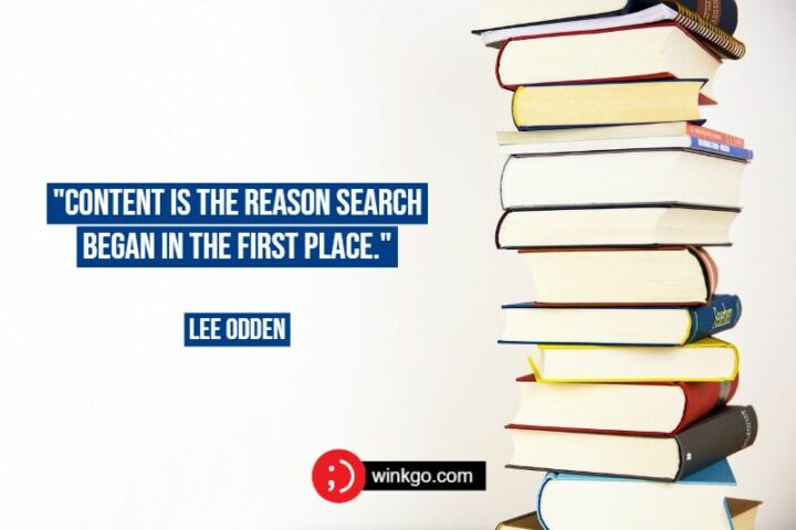 "Content is the reason search began in the first place." - Lee Odden