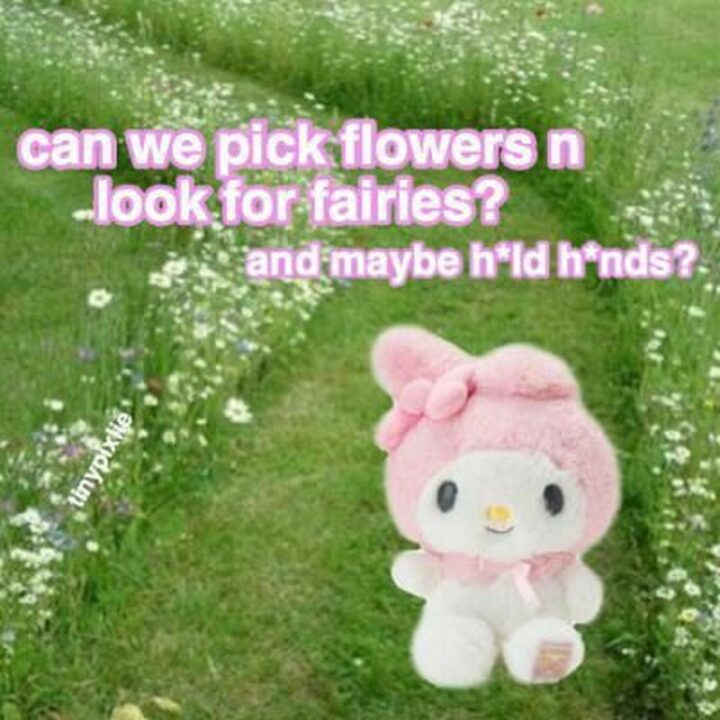 55 Wholesome Memes - "Can we pick flowers and look for fairies? And maybe hold hands?"