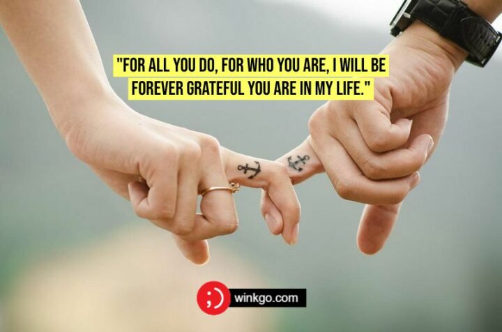 51 Appreciation Quotes - "For all you do, for who you are, I will be forever grateful you are in my life." - Anonymous