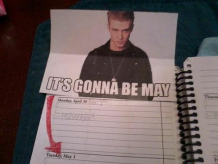"It's gonna be May."