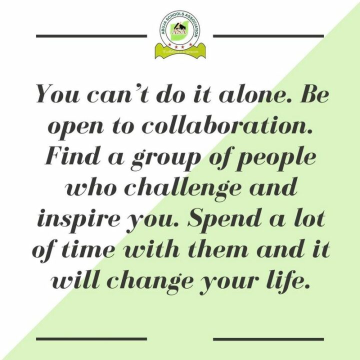 "You can’t do it alone. Be open to collaboration. Find a group of people who challenge and inspire you. Spend a lot of time with them and it will change your life." - Amy Poehler
