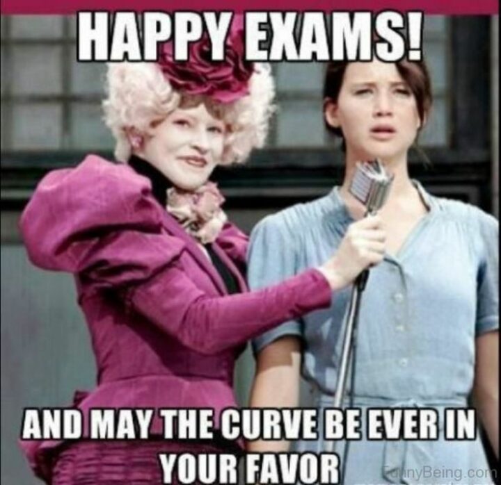 37 Exam Memes - "Happy exams! And may the curse be ever in your favor."